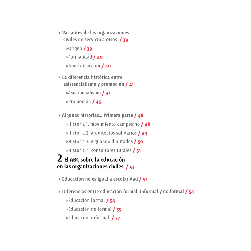 Texto interior del libro ABC de la acción comunitaria