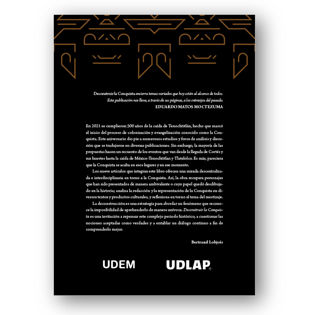 Contraportada del libro Deconstruir la Conquista