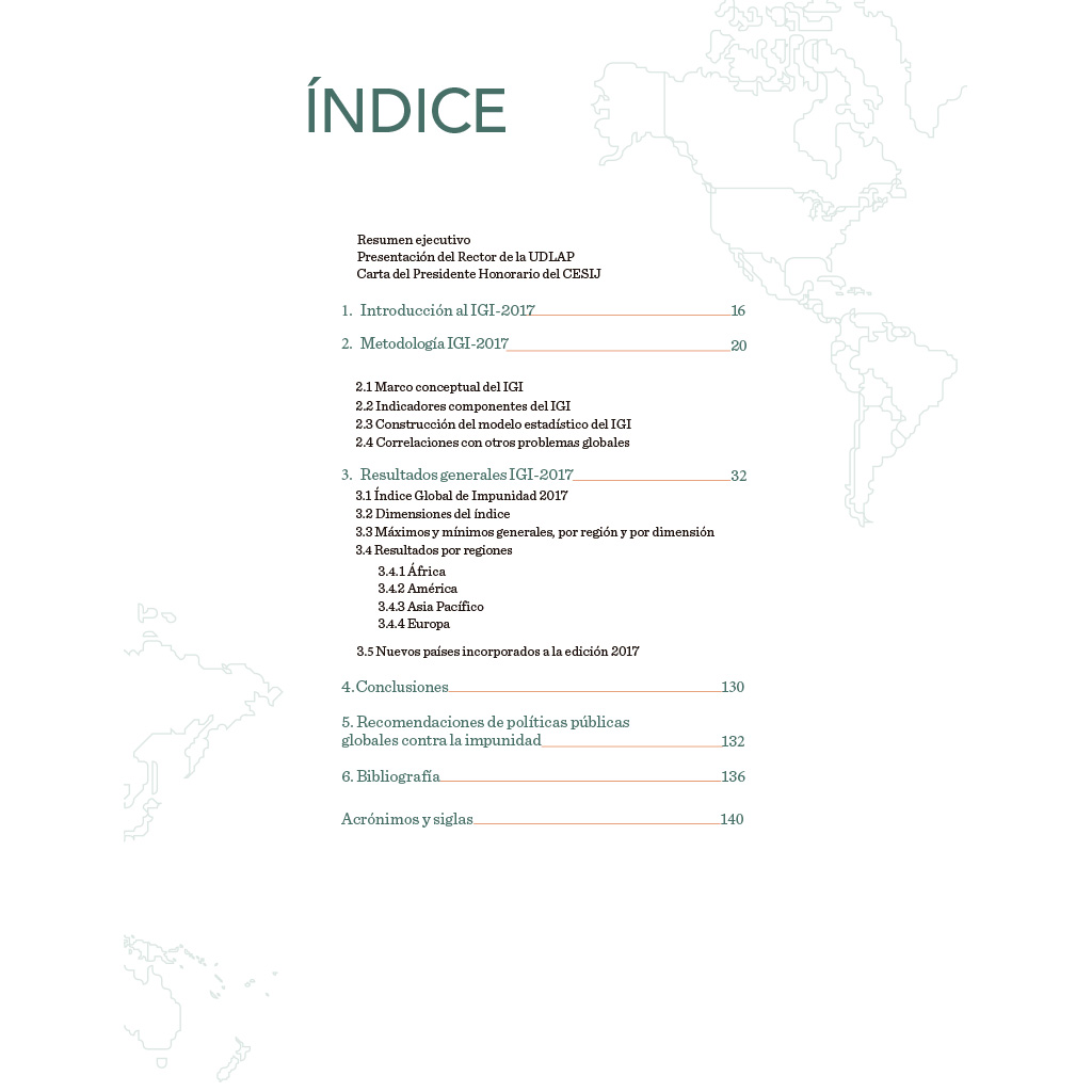 Texto interior del libro Dimensiones de la impunidad global