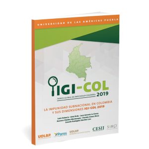 Portada del libro La impunidad subnacional en Colombia y sus dimensiones IGI-COL 2019