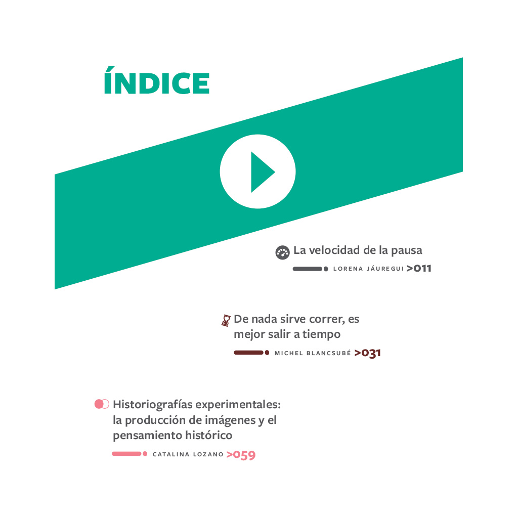 Índice del libro La velocidad de la pausa