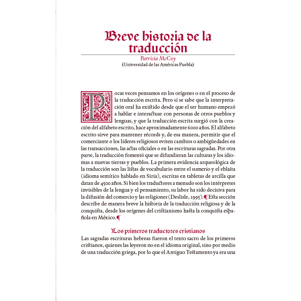 Texto interior del libro Libros bilingües y multilingües Historia y usos