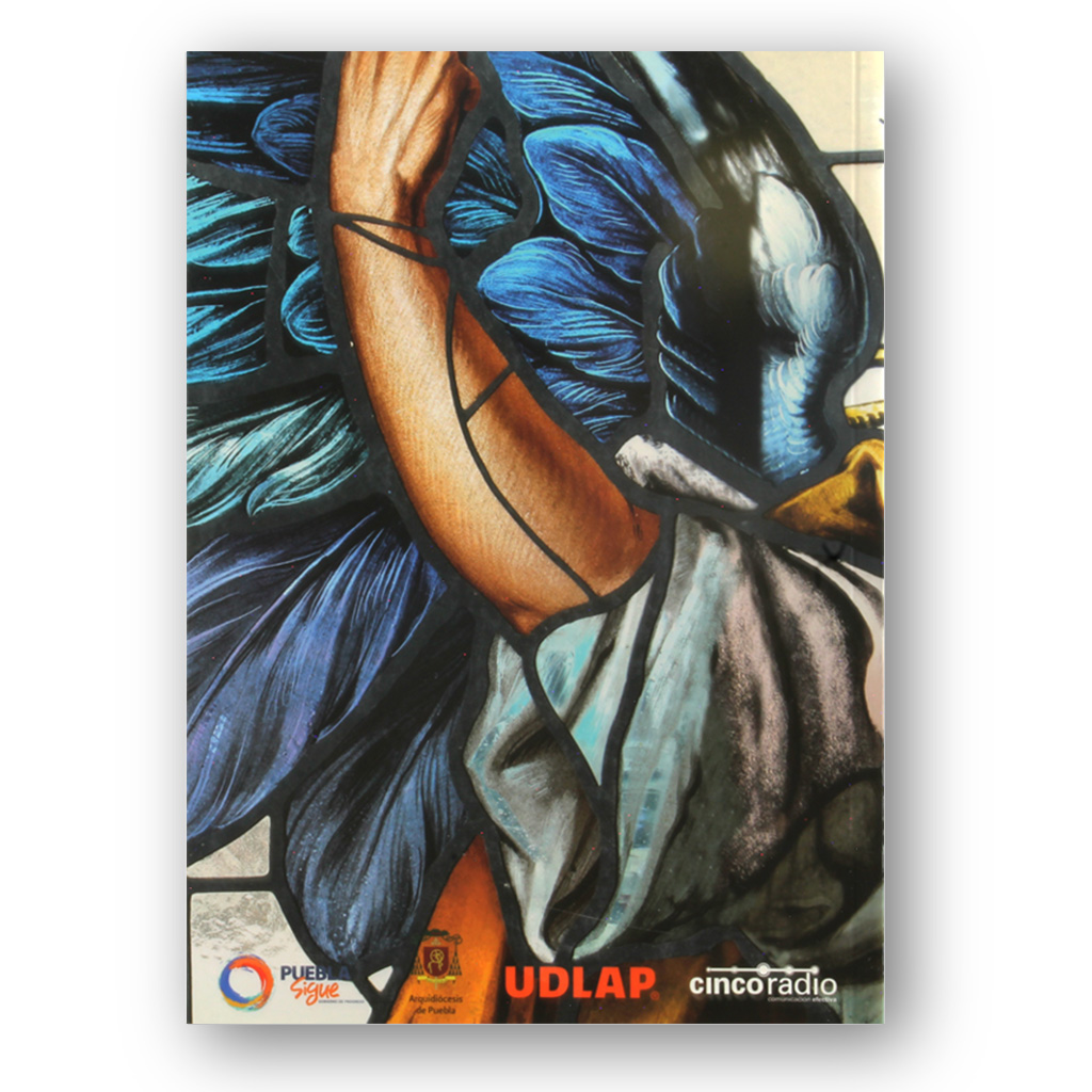 Contraportada del libro Los vitrales de la Iglesia Basílica Catedral de Puebla
