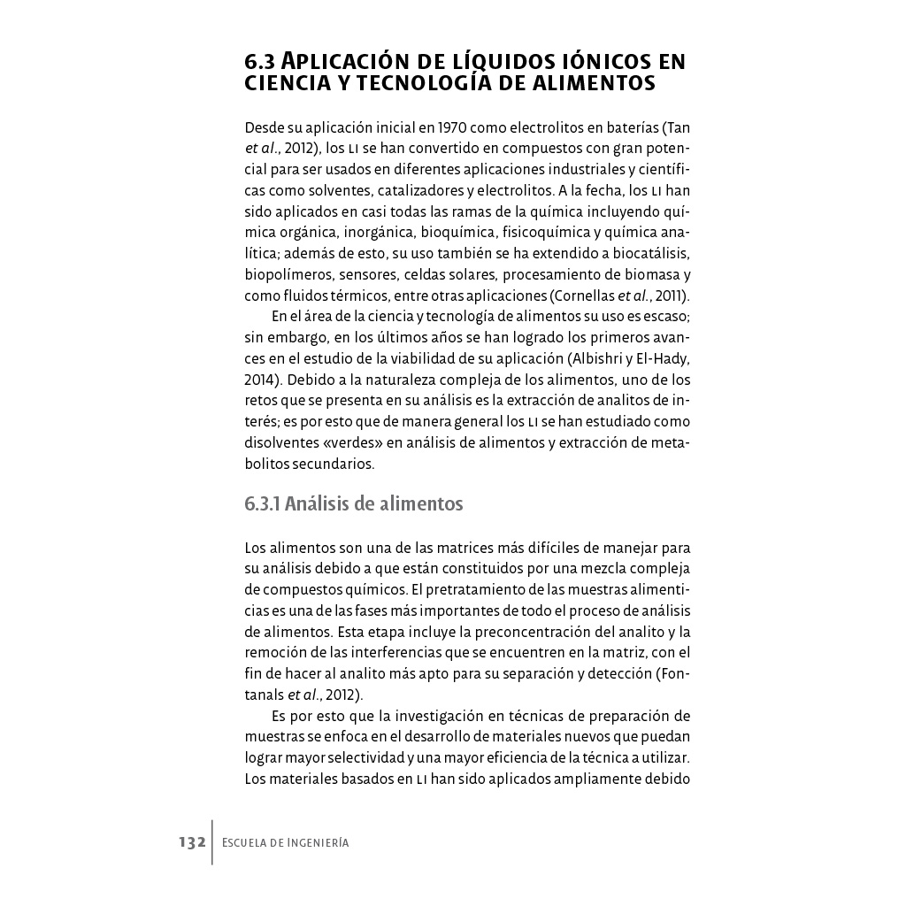 Página interior del libro Tendencias en la ciencia de alimentos