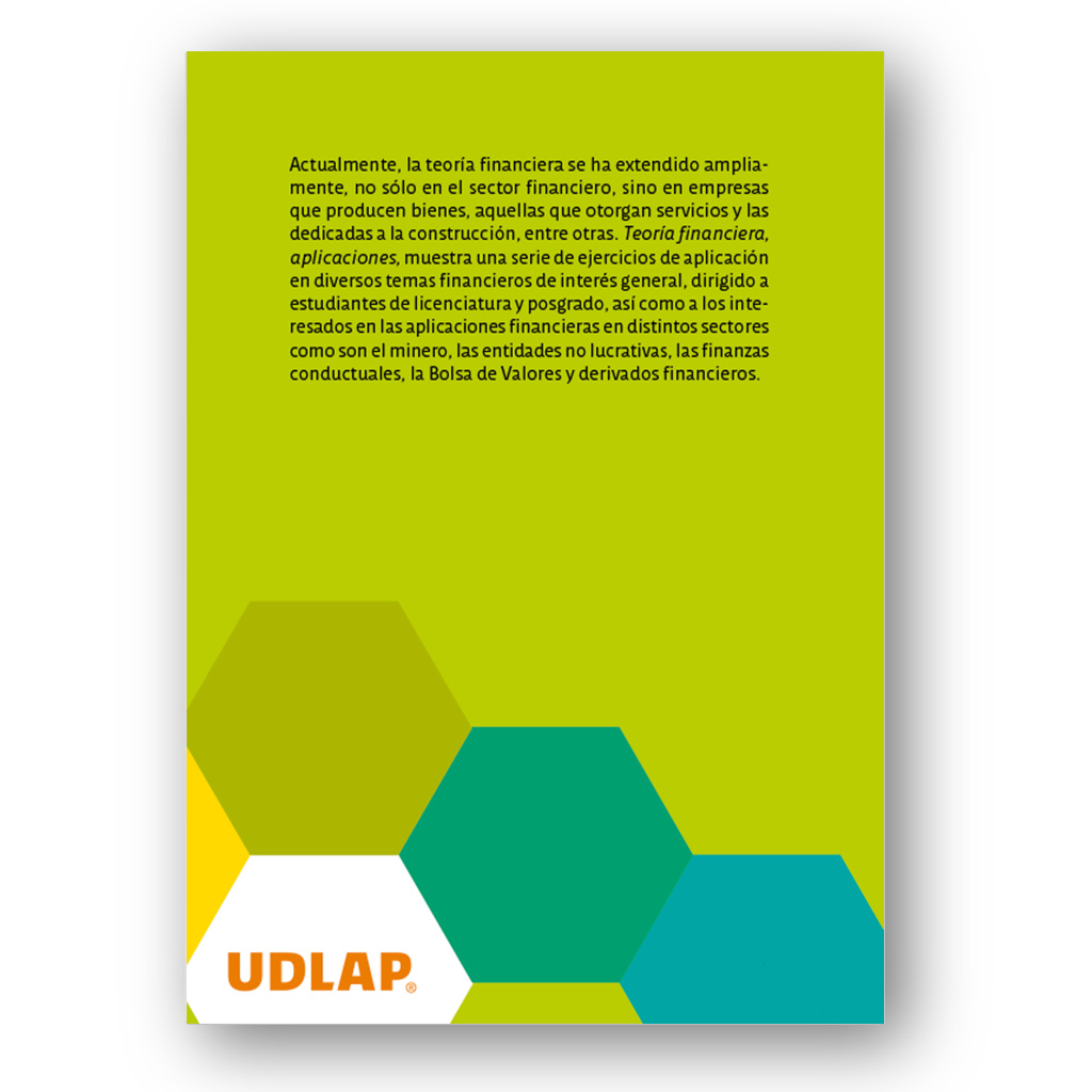 Contraportada del libro Teoría financiera