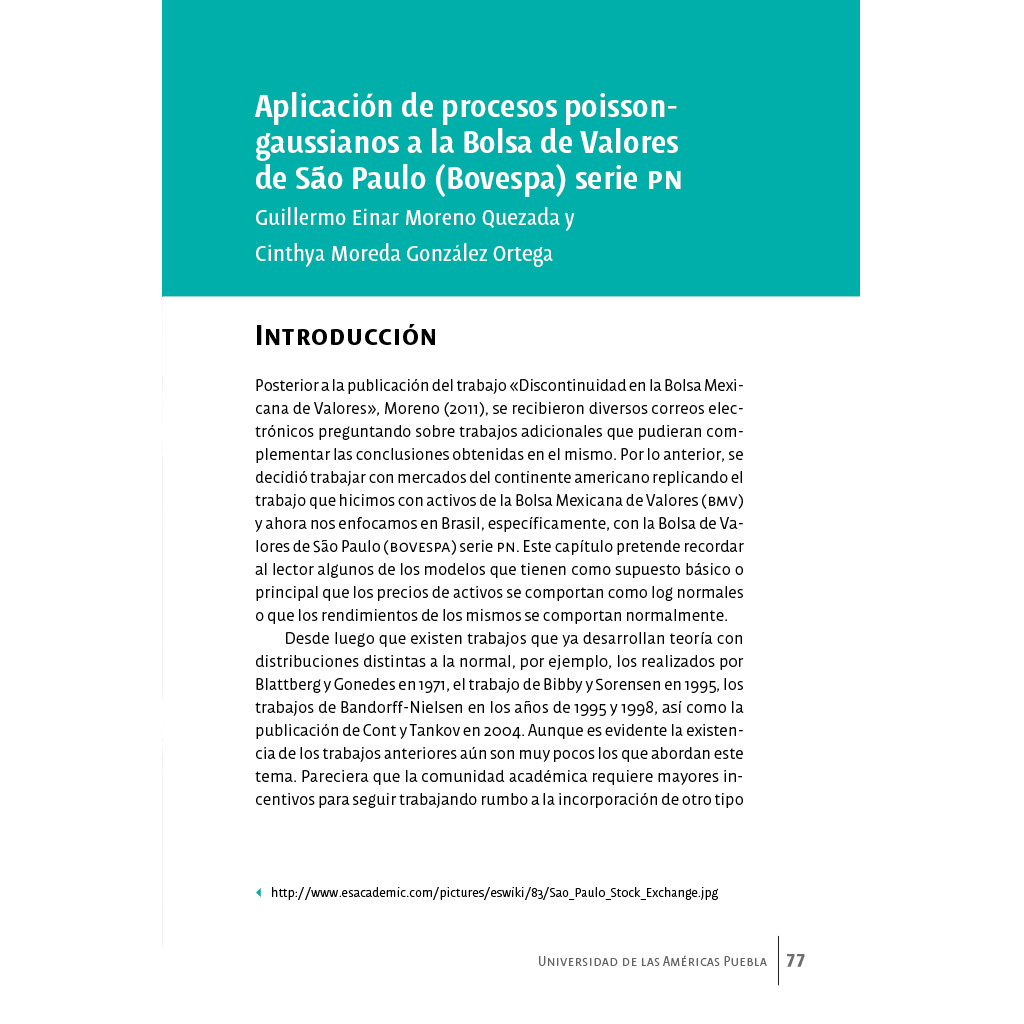 Página interior del libro Teoría financiera