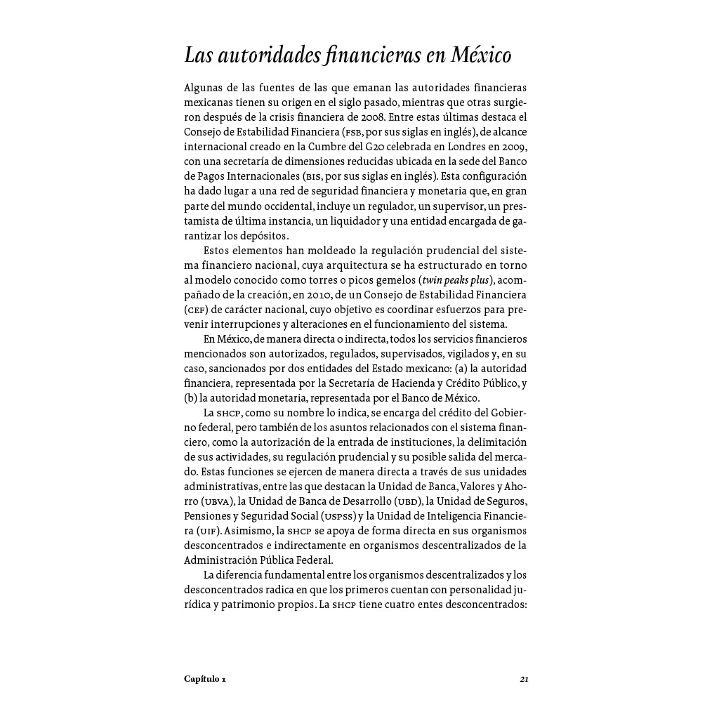 Página interior del libro Finanzas descentralizadas en México